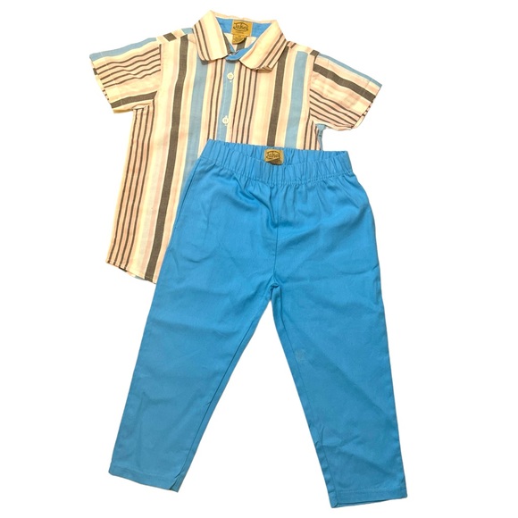 Hawaiian Blue Kid Outfit - Picture 1 of 8